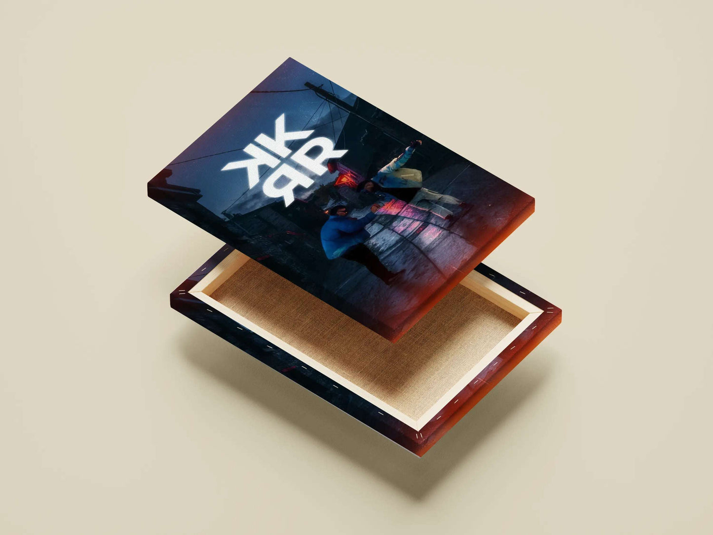 KKRR Hip-Hop Poster – Karma x Raftaar Collab Art | Mirrored Street Style Urban Wall Decor