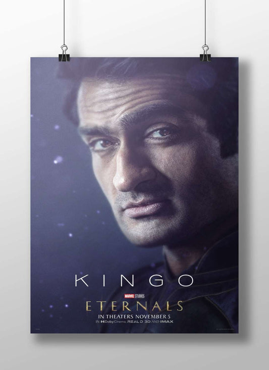 Kingo from Marvel Studios' Eternals Kingo From Eternals - Noir Poster