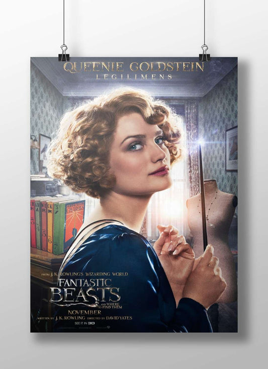 Queenie Goldstein from Fantastic Beasts franchise Queenie Goldstein - Mystique Vintage Poster