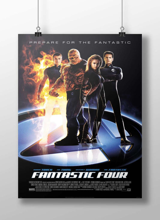 The Human Torch, The Thing, Invisible Woman, and Mr. Fantastic from the Fantastic Four movie