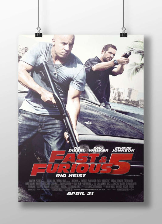Fast & Furious 5 (confirmed by "APRIL 21" release date OCR text). Dominic Toretto -