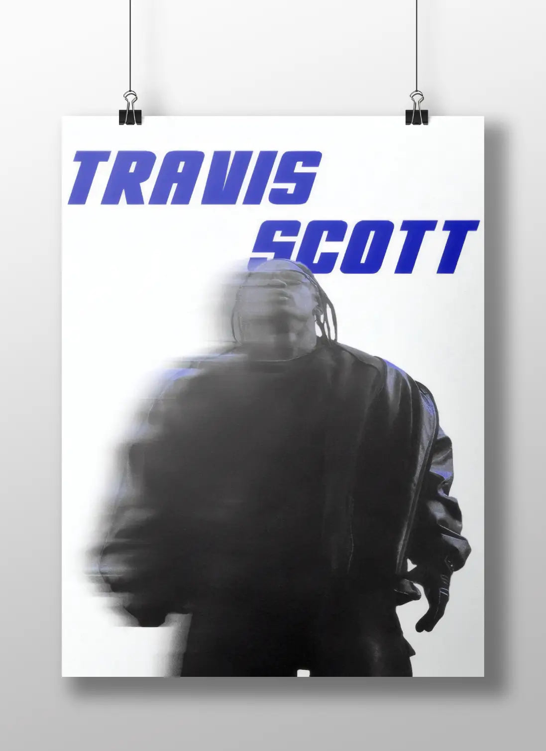 Travis Scott Motion Blur Poster | Abstract Hip-Hop Wall Art for Music Fans