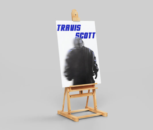 Travis Scott Motion Blur Poster | Abstract Hip-Hop Wall Art for Music Fans