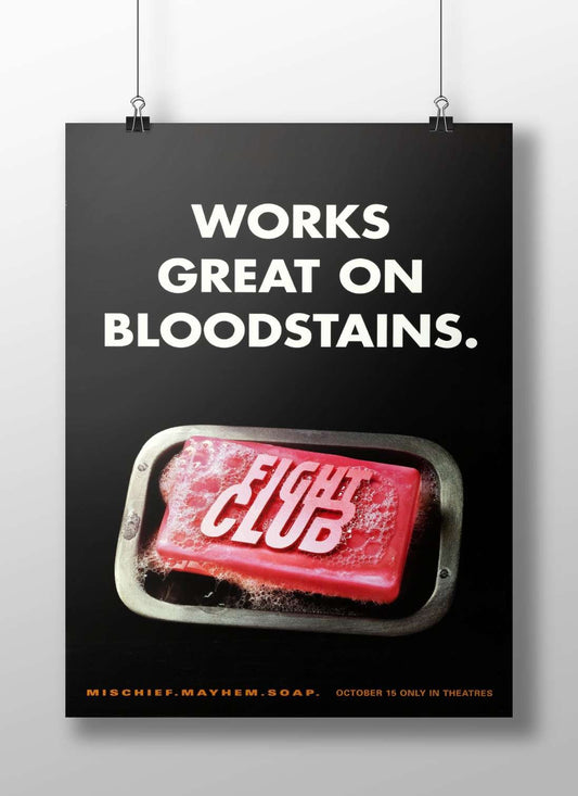 Tyler Durden - Fight Club Noir Poster