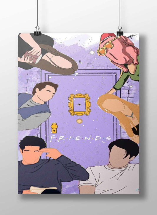 Friends (TV franchise) Main Subject: Friends (TV franchise) Matte BoizzBoard rigid print — Series wall art India |