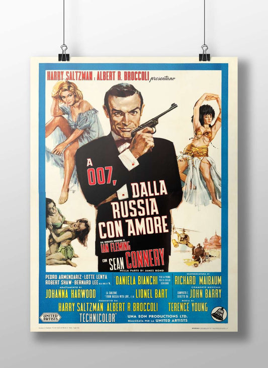 Sean Connery as James Bond (007) in the "From Russia with Love" franchise Main Subject: Sean Connery as James Bond (007) in