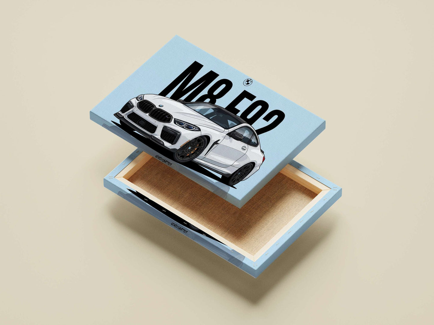 BMW M8 Main Subject: BMW M8 Canvas wall art — Cars wall art India | PosterBoizz