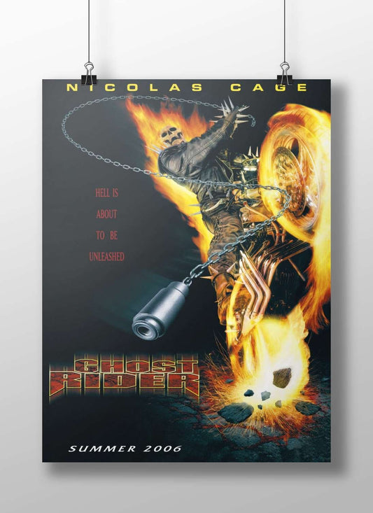 Ghost Rider (Marvel Comics franchise) Main Subject: Ghost Rider (Marvel Comics franchise) Matte BoizzBoard rigid print —
