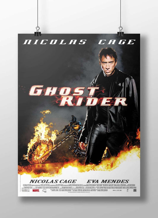 Marvel's Ghost Rider franchise (2007 film) starring Nicolas Cage as the titular supernatural character. Main Subject: