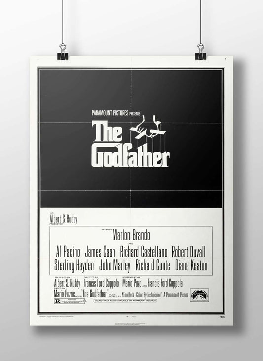 The Godfather (film) Main Subject: The Godfather (film) Matte BoizzBoard rigid print — Bollywood wall art India | PosterBoizz