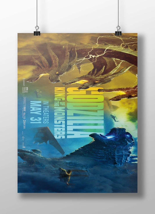 Godzilla, Rodan, and other kaiju monsters from the Godzilla franchise Main Subject: Godzilla, Rodan, and other kaiju