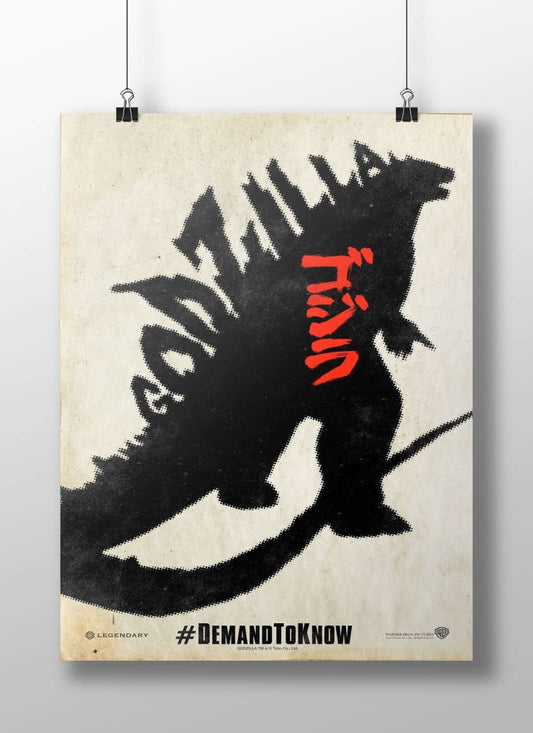 Godzilla (franchise) Main Subject: Godzilla (franchise) Matte BoizzBoard rigid print — Anime wall art India | PosterBoizz