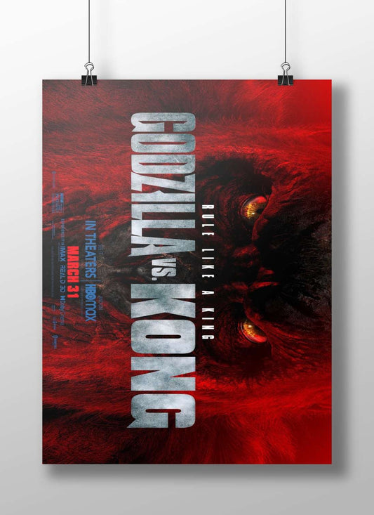 Godzilla vs. Kong (movie franchise) Main Subject: Godzilla vs. Kong (movie franchise) Matte BoizzBoard rigid print — Anime