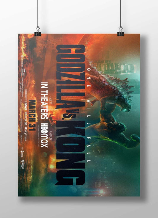 Godzilla and King Kong (franchises) Main Subject: Godzilla and King Kong (franchises) Matte BoizzBoard rigid print — Anime