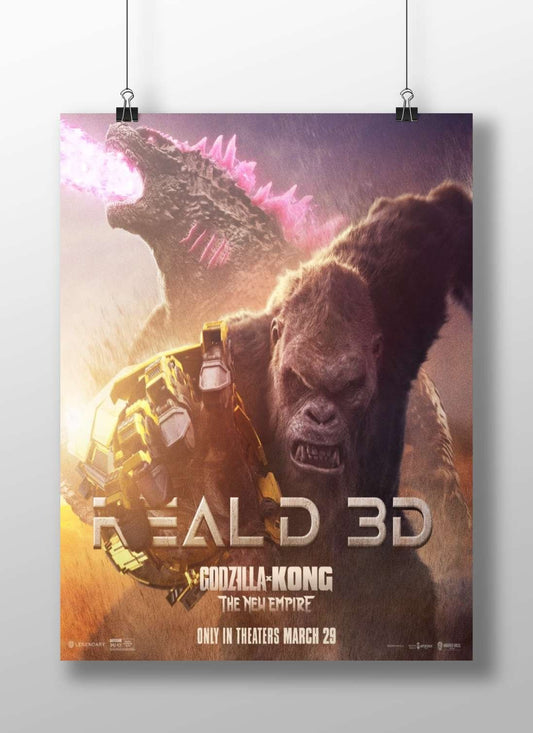 Godzilla and King Kong (real names from the franchise). Main Subject: Godzilla and King Kong (real names from the
