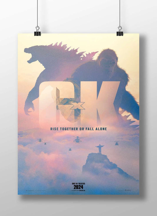 Godzilla and King Kong (from the "Godzilla x Kong: The New Empire" franchise) Main Subject: Godzilla and King Kong (from the