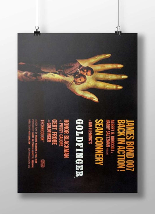 James Bond 007 film "Goldfinger" Main Subject: James Bond 007 film "Goldfinger" Matte BoizzBoard rigid print — Hollywood