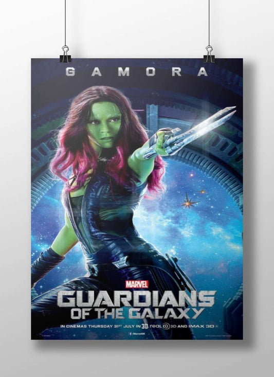 Gamora (real name) from Marvel's Guardians of the Galaxy Main Subject: Gamora (real name) from Marvel's Guardians of the