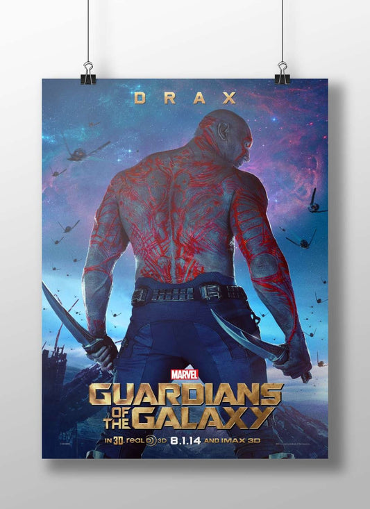 Drax, a character from Marvel's Guardians of the Galaxy franchise Main Subject: Drax, a character from Marvel's Guardians of