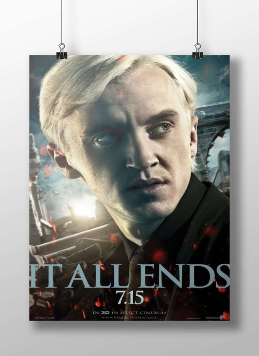 Draco Malfoy from the Harry Potter franchise Main Subject: Draco Malfoy from the Harry Potter franchise Matte BoizzBoard