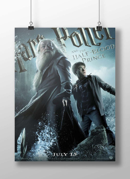 Harry Potter and Albus Dumbledore from the Harry Potter franchise. Main Subject: Harry Potter and Albus Dumbledore from the