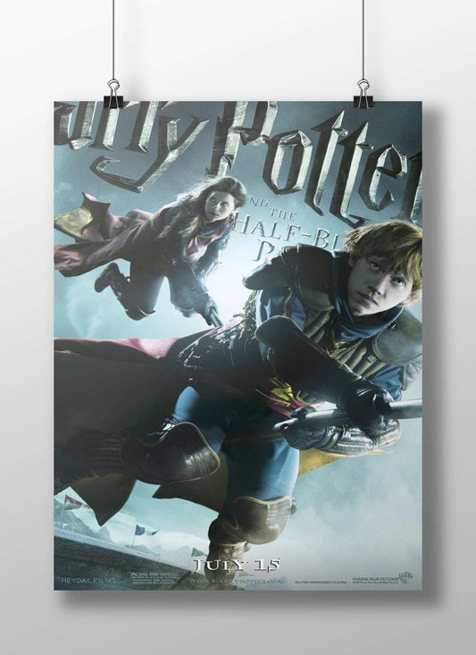Harry Potter and Hermione Granger from the Harry Potter franchise. Main Subject: Harry Potter and Hermione Granger from the