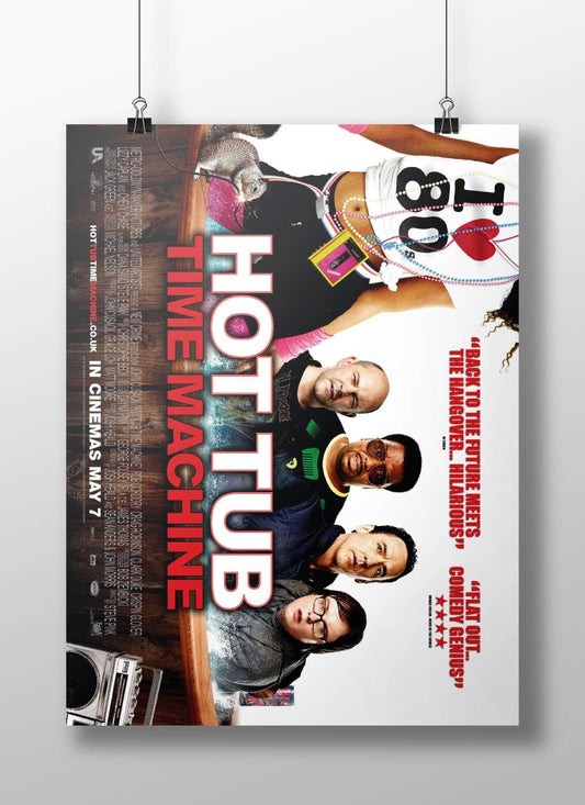 Hot Tub Time Machine Main Subject: Hot Tub Time Machine Matte BoizzBoard rigid print — Bollywood wall art India | PosterBoizz