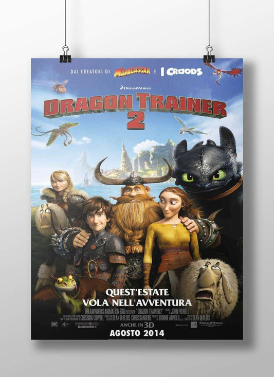 Dragon Trainer 2 Main Subject: Dragon Trainer 2 Matte BoizzBoard rigid print — Gaming wall art India | PosterBoizz