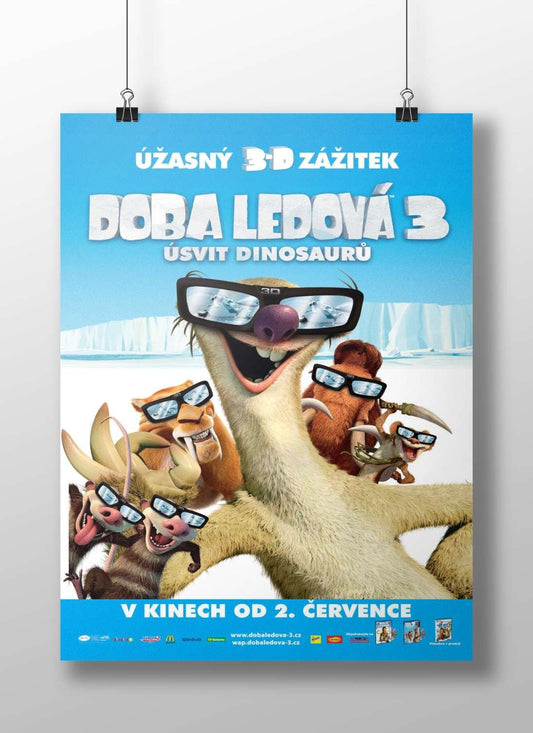 Ice Age 3: Dawn of the Dinosaurs Main Subject: Ice Age 3: Dawn of the Dinosaurs Matte BoizzBoard rigid print — Anime wall