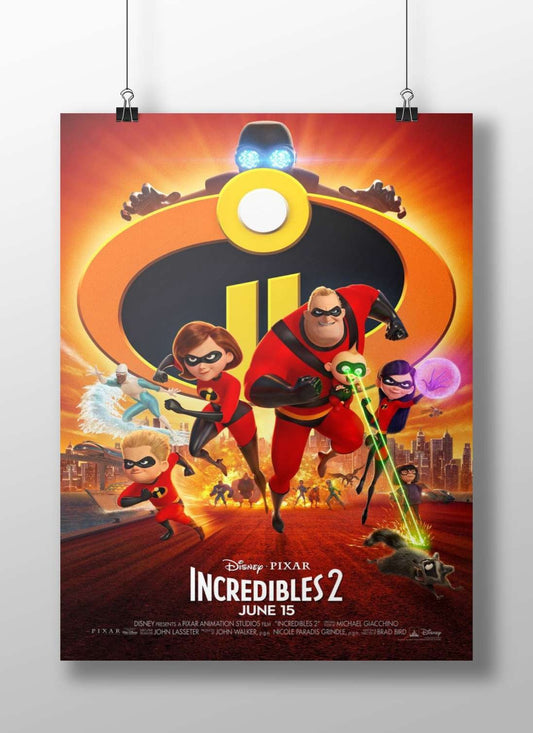 Mr. Incredible (Bob Parr), Elastigirl (Helen Parr), Jack-Jack, Frozone (Félix Leclerc), and Violet Parr from Disney-Pixar’s