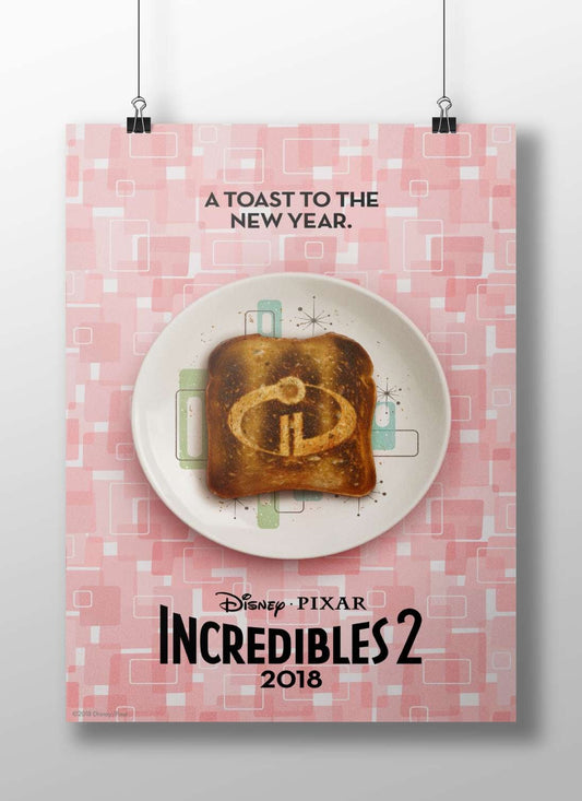 Incredibles 2 (Disney-Pixar) Main Subject: Incredibles 2 (Disney-Pixar) Matte BoizzBoard rigid print — Hollywood wall art