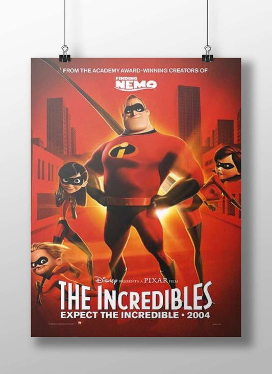 The Incredibles Main Subject: The Incredibles Matte BoizzBoard rigid print — Superhero wall art India | PosterBoizz