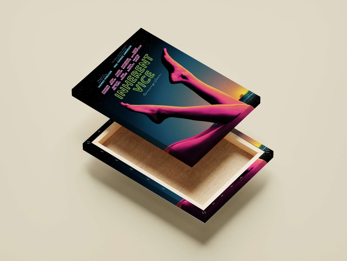Inherent Vice movie poster by Paul Thomas Anderson (based on Thomas Pynchon's novel) Main Subject: Inherent Vice movie