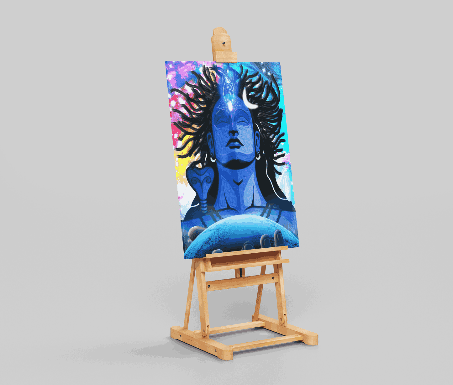 Lord Shiva Meditation Poster – Spiritual Wall Art for Yoga & Home Decor