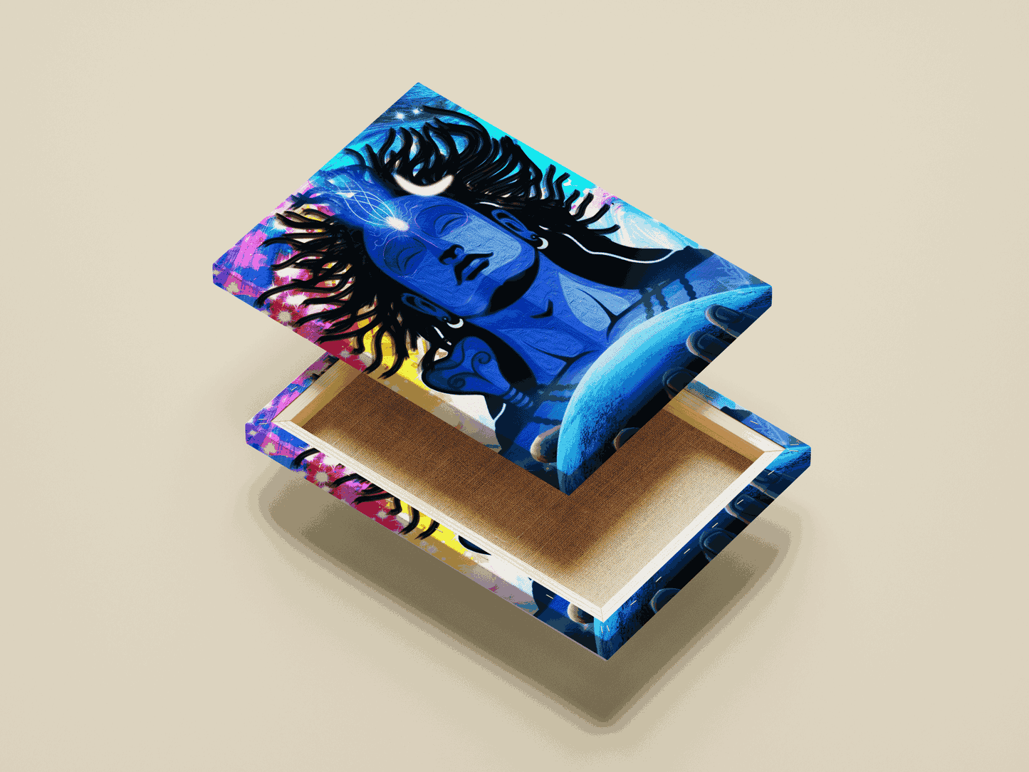 Lord Shiva Meditation Poster – Spiritual Wall Art for Yoga & Home Decor