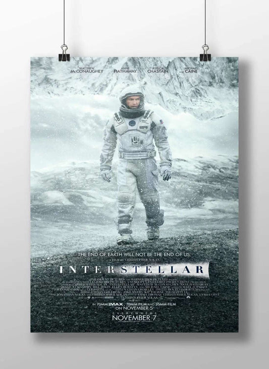 Interstellar "Go Further" Abstract Space Poster