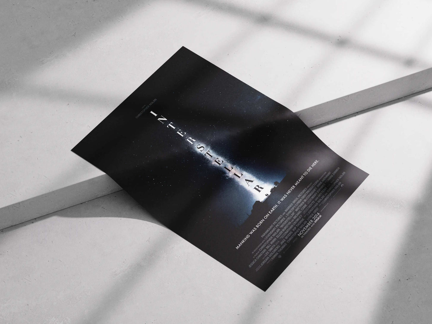 Interstellar "Mankind Was Born on Earth" Poster