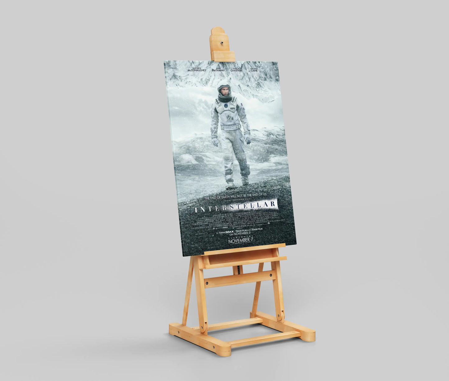 Interstellar "Go Further" Abstract Space Poster