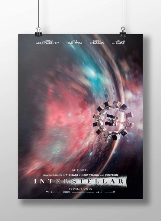 The film Interstellar (2014), starring Matthew McConaughey, Anne Hathaway, Jessica Chastain, and Michael Caine. Main