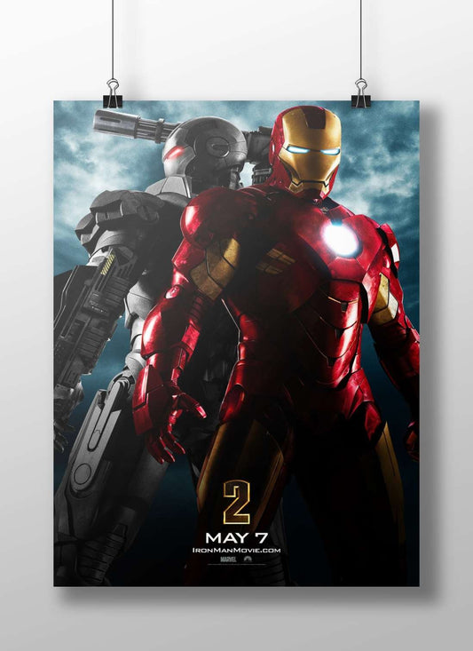 Iron Man (Mark 42 armor) and War Machine (Mark VII armor) from Marvel Cinematic Universe Main Subject: Iron Man (Mark 42