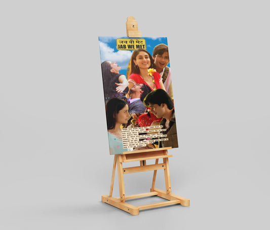 "Jab We Met Bollywood Poster – Aesthetic Hindi Movie Wall Art for Bedroom or Film Lover’s Decor"