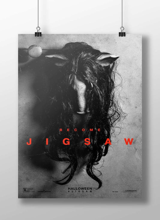 Jigsaw (franchise) Main Subject: Jigsaw (franchise) Matte BoizzBoard rigid print — Hollywood wall art India | PosterBoizz