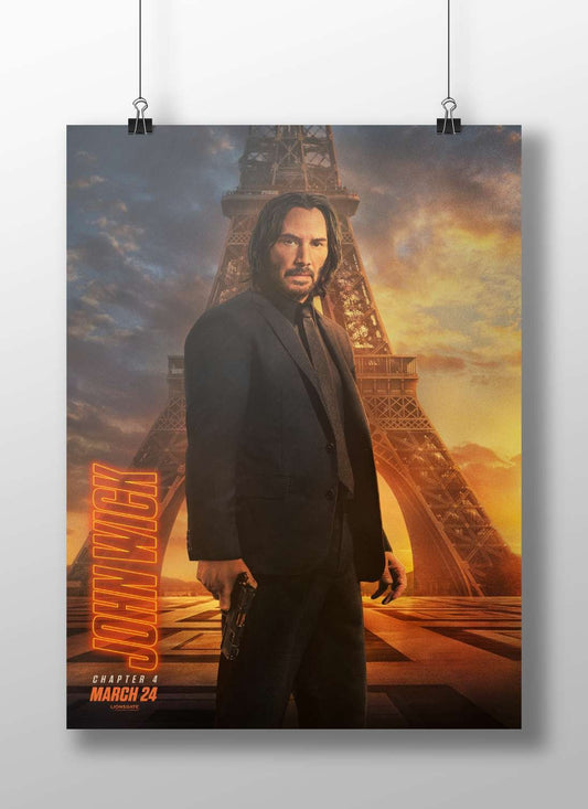 John Wick (from the John Wick franchise, specifically Chapter 4) Main Subject: John Wick (from the John Wick franchise,
