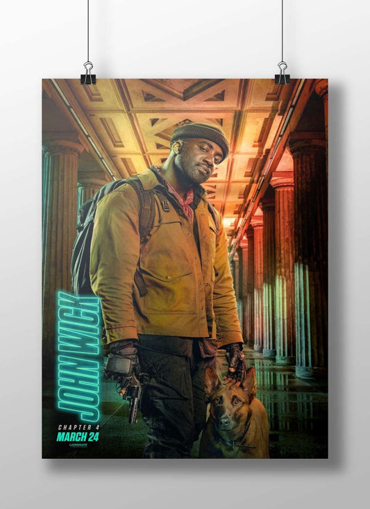 John Wick Main Subject: John Wick Matte BoizzBoard rigid print — Hollywood wall art India | PosterBoizz