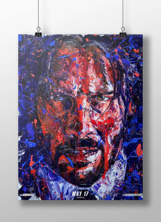 John Wick (from the John Wick franchise) Main Subject: John Wick (from the John Wick franchise) Matte BoizzBoard rigid print