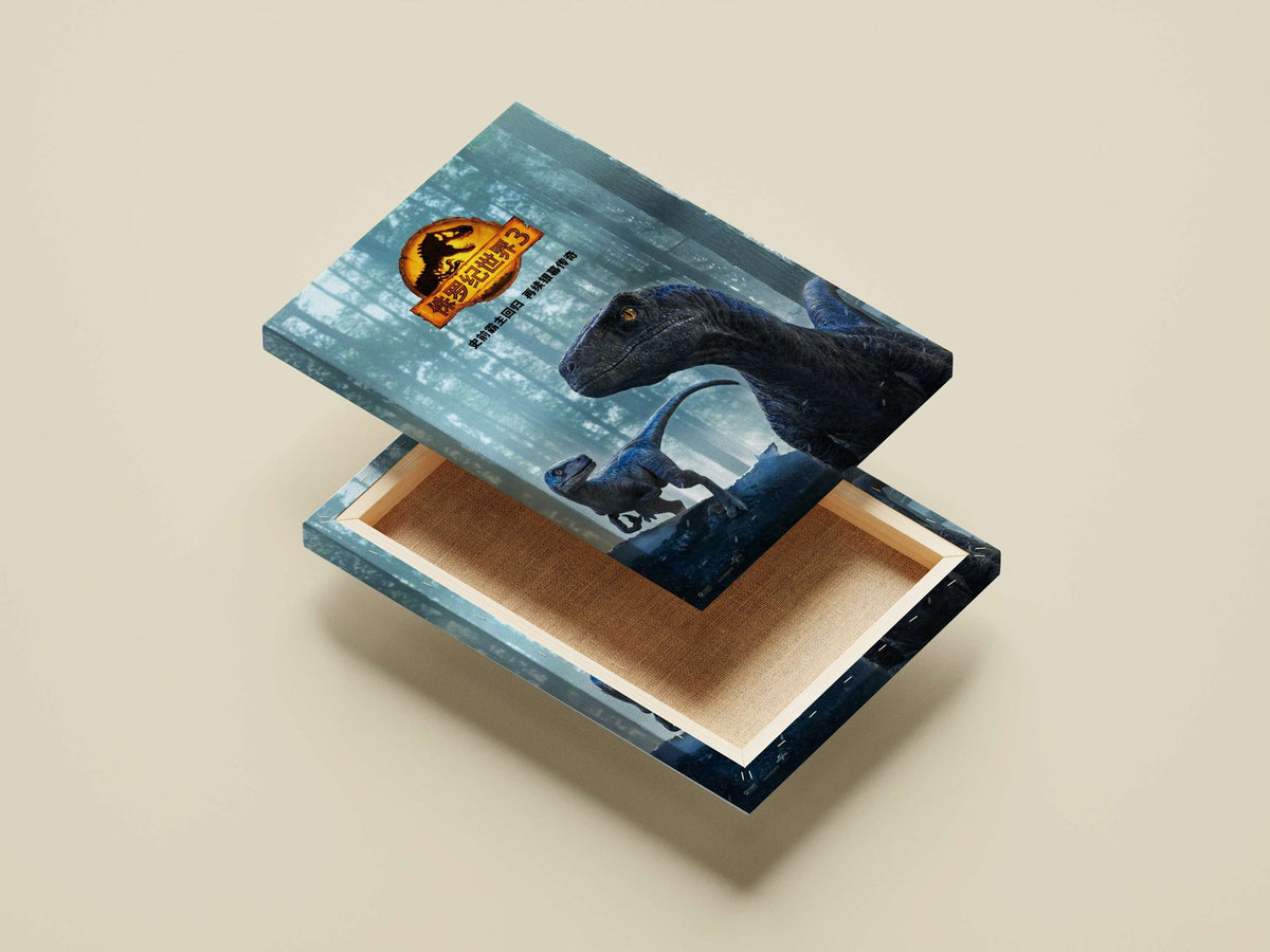 Jurassic World 3 (franchise: Jurassic World) Main Subject: Jurassic World 3 (franchise: Jurassic World) Canvas wall art —