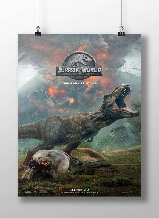 Jurassic World: Fallen Kingdom Main Subject: Jurassic World: Fallen Kingdom Matte BoizzBoard rigid print — Bollywood wall