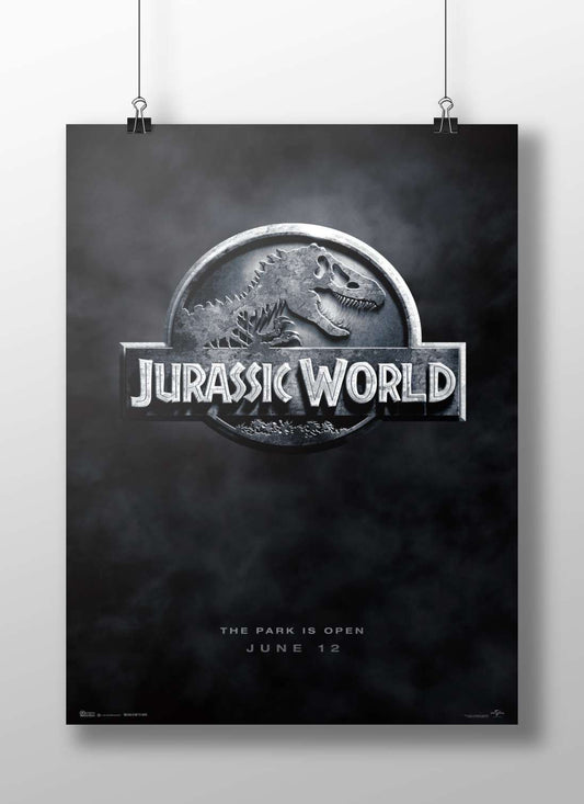 Jurassic World franchise logo Main Subject: Jurassic World franchise logo Matte BoizzBoard rigid print — Gaming wall art