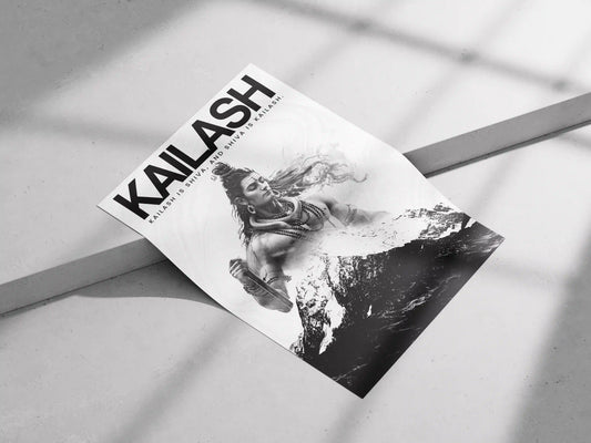 Kailash Poster – Spiritual Wall Art for Yoga & Home Decor