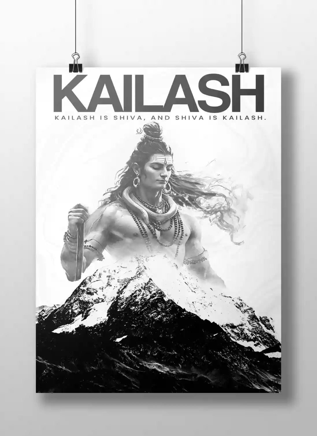 Kailash Poster – Spiritual Wall Art for Yoga & Home Decor
